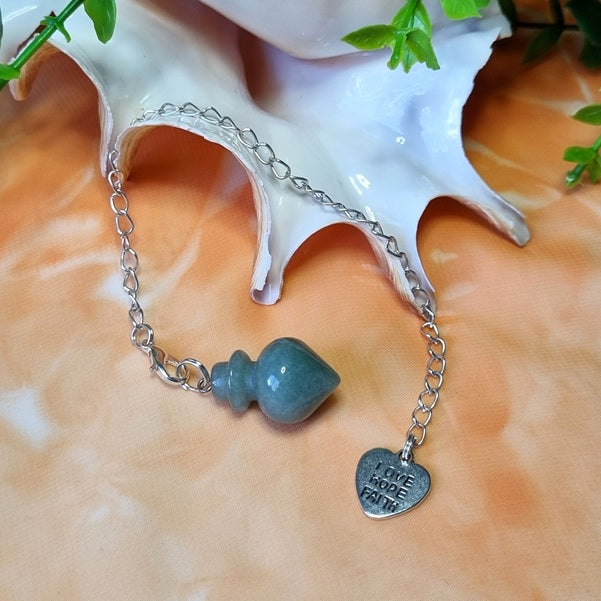 Green Heart Pendulum – (ID: ap11)