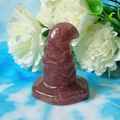 Strawberry Quartz Witches Hat – (ID: cra51)