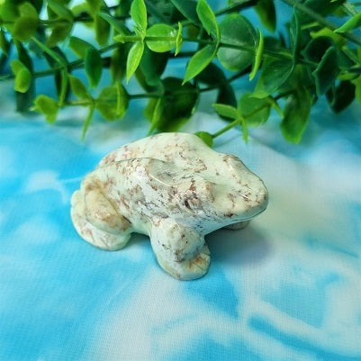 Lemon Chrysoprase Frog – (ID: cra54)