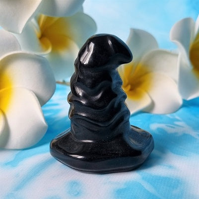 Black Obsidian Witches Hat – (ID: cra66)