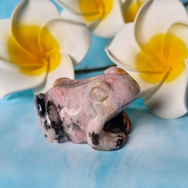 Rhodanite Frog - (ID: cra68)