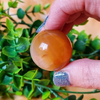 Carnelian Sphere – (ID: crf3)