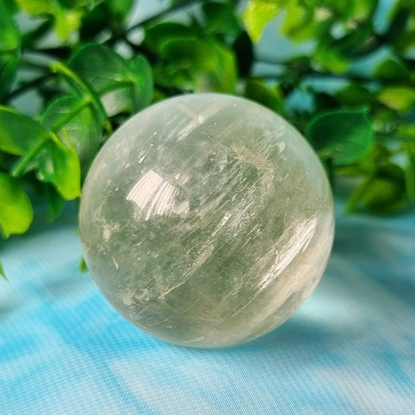 Pale Honey Calcite Sphere - (ID: crf68)