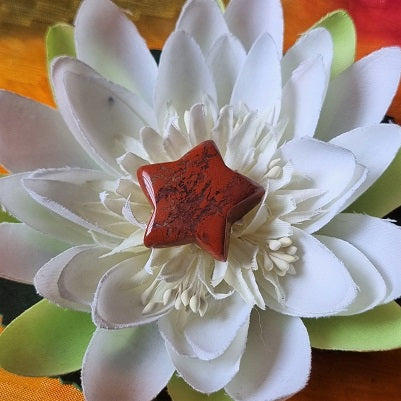 Red Jasper Star – mini - (ID: crf72)