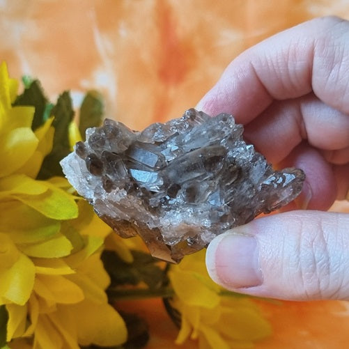 Smokey Quartz Cluster - (ID: crn118)