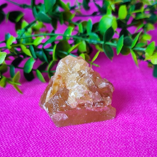 Honey Calcite Chunk - (ID: crn133)