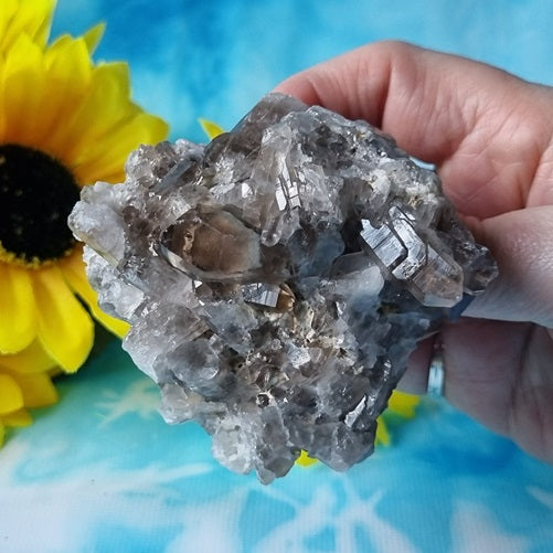 Smokey Quartz Cluster - (ID: crn143)