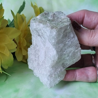Clear Quartz Chunk with Mica - (ID: crn155)