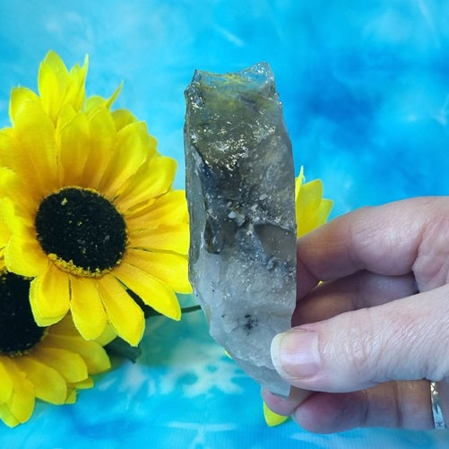 Elestial Smokey Quartz - (ID: crn25)