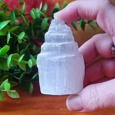 Selenite Tower – mini – (ID: crn83)