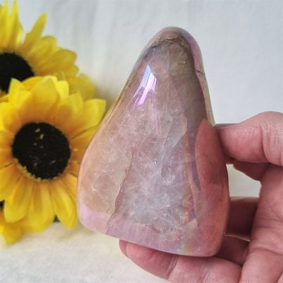 Aura Rose Quartz Freeform – (ID: crp23)