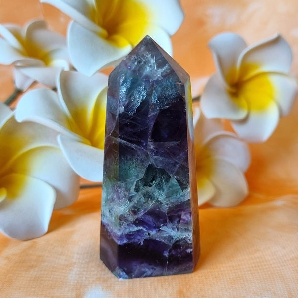 Rainbow Fluorite Point - (ID: crp35)