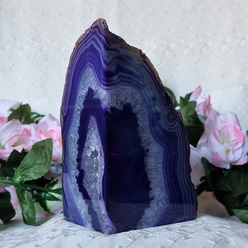 Purple Polished Agate - standing - (ID: crp48)