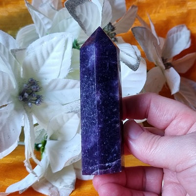 Lepidolite Point - (ID: crp55)