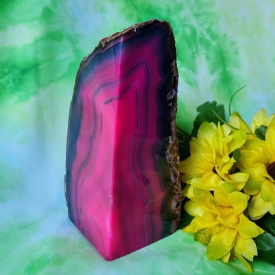 Pink Polished Agate - standing – (ID: crp63)