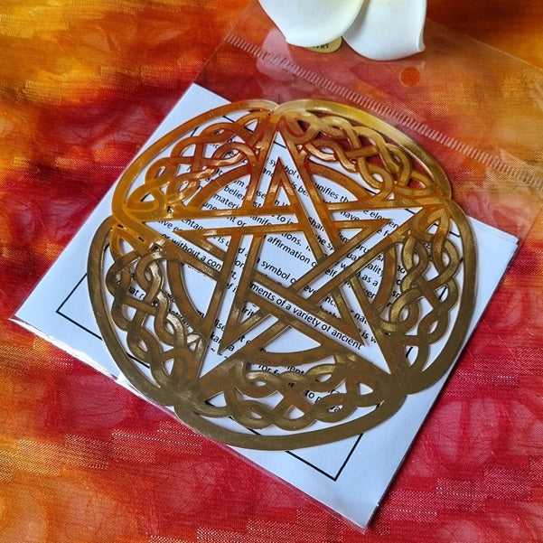 Celtic Pentagram (gold plated) – (ID: sg12)