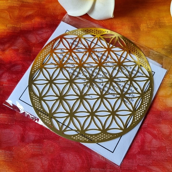 Flower of Life (gold plated) – (ID: sg1 - design A)
