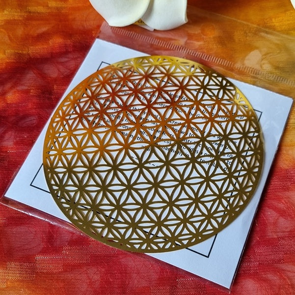 Flower of Life (gold plated) – (ID: sg1 - design B)