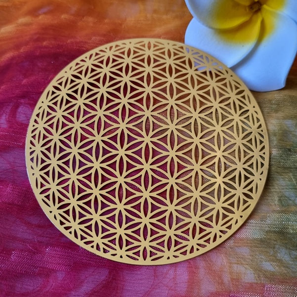 Flower of Life (gold plated) – (ID: sg1 - design B)
