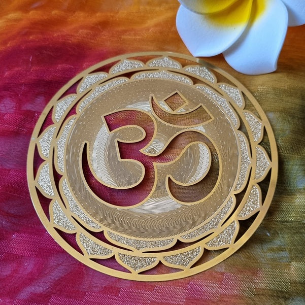 OM Mandala (gold plated) – (ID: sg7)