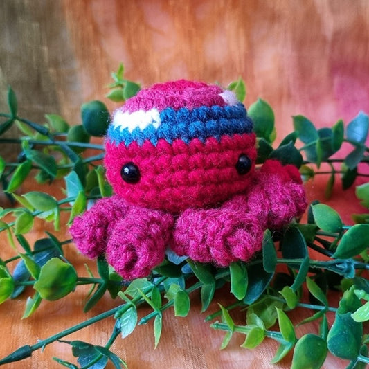 Red/Dark Pink Octopus – (ID:  sox33)