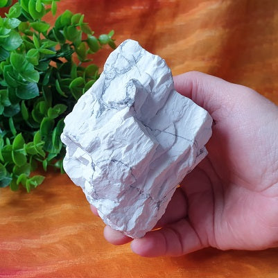 White Howlite - (ID: crn33)