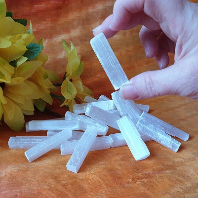 Selenite Rods – ex-mini – (ID: crn55)