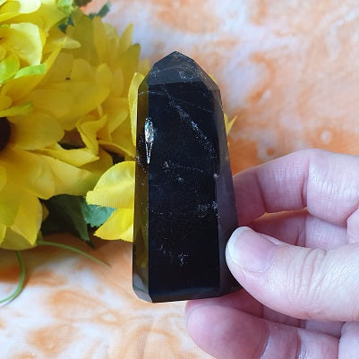 Smokey Quartz Point – dark - (ID: crp64)