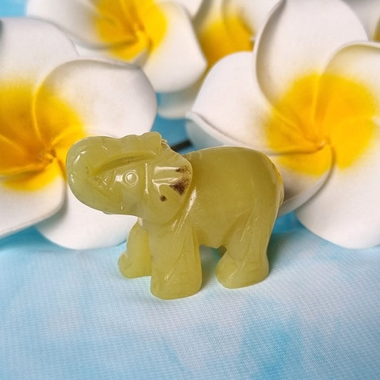 Yellow Aventurine Elephant – (ID: cra19)
