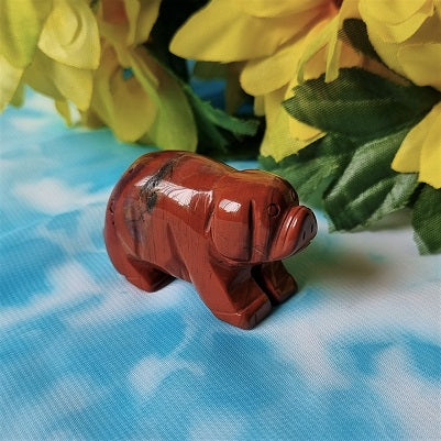 Red Jasper Pig – (ID: cra30)