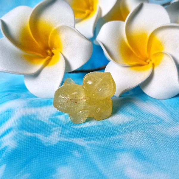 Yellow Fluorite Balbasaur - mini – (ID: cra34)