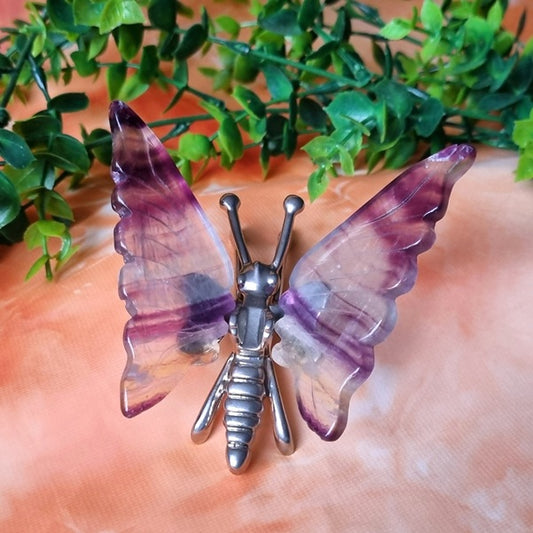 Rainbow Fluorite Butterfly – (ID: cra39)
