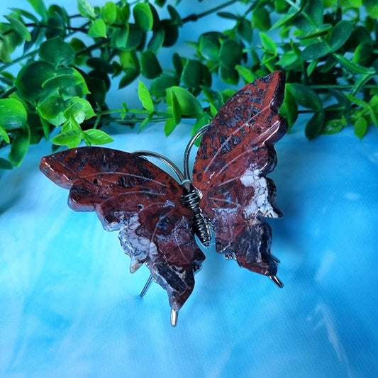 Red Jasper Butterfly – (ID: cra4)