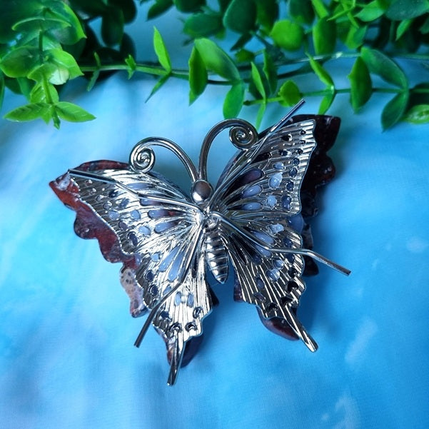 Red Jasper Butterfly – (ID: cra4)