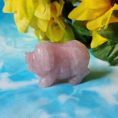 Rose Quartz Pig – (ID: cra48)