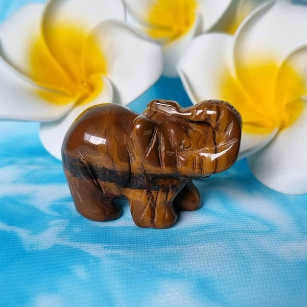 Tigers Eye Elephant – (ID: cra63)