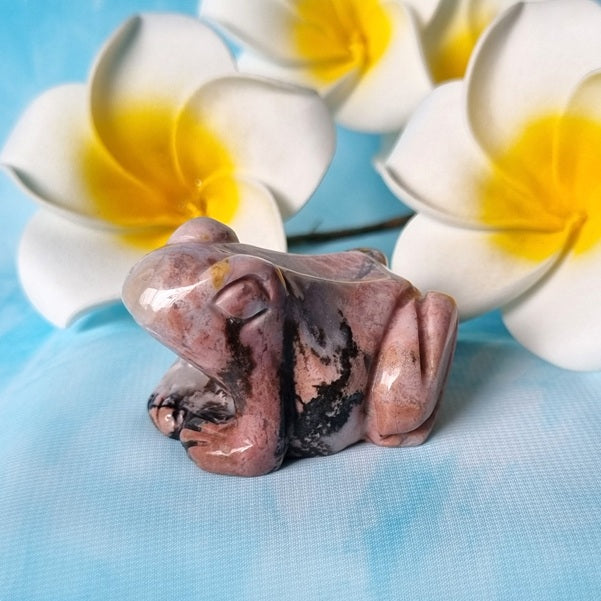 Rhodanite Frog - (ID: cra68)