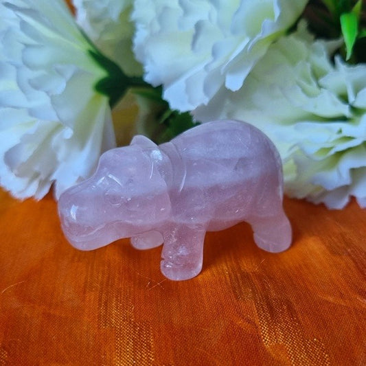 Rose Quartz Hippo – (ID: cra8)