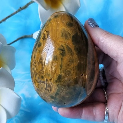 Ocean Jasper Egg - large - (ID: crf27)