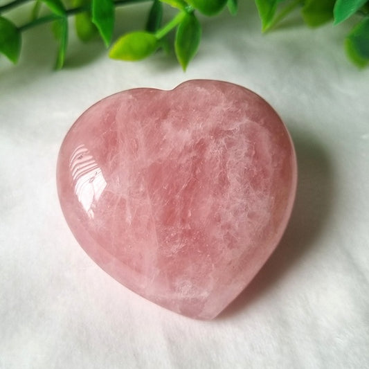 Rose Quartz Heart – (ID: crf28)