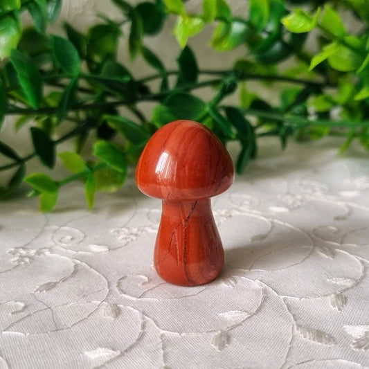 Red Jasper Mushroom - mini - (ID: crf30)