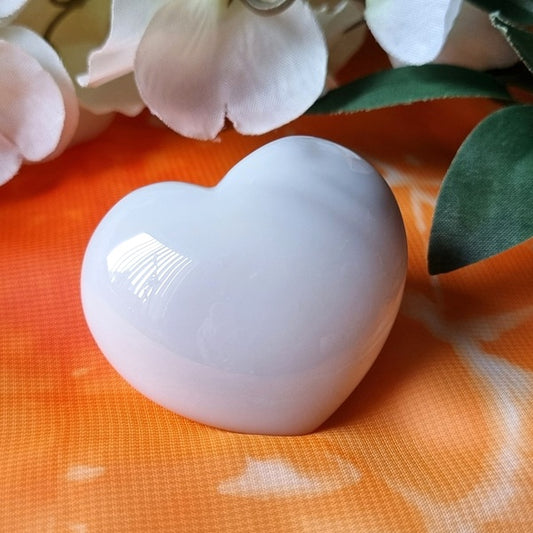 Grey Agate Heart – (ID: crf32)