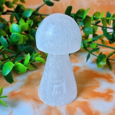 Selenite Mushroom - (ID: crf34)