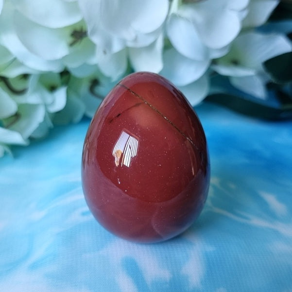 Red Mookaite Egg – (ID: crf39)