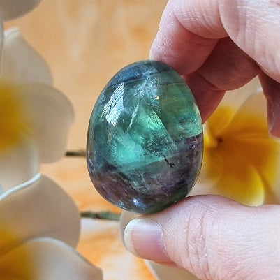 Rainbow Fluorite Egg – (ID: crf40)