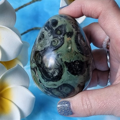 Kambaba Jasper Egg – (ID: crf46)
