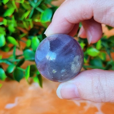 Purple Fluorite Sphere - (ID: crf50)