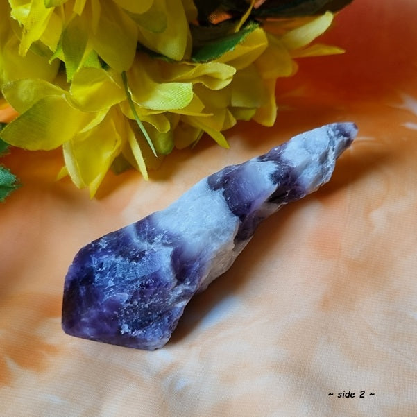 Chevron Amethyst Raw Point - (ID: crn11)