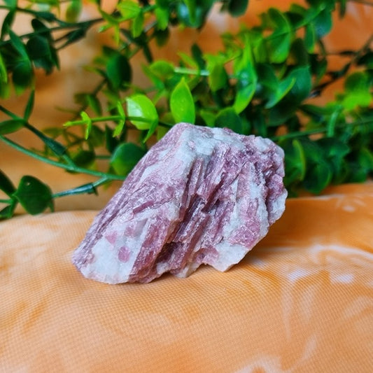 Pink Tourmaline in Quartz - (ID: crn14)