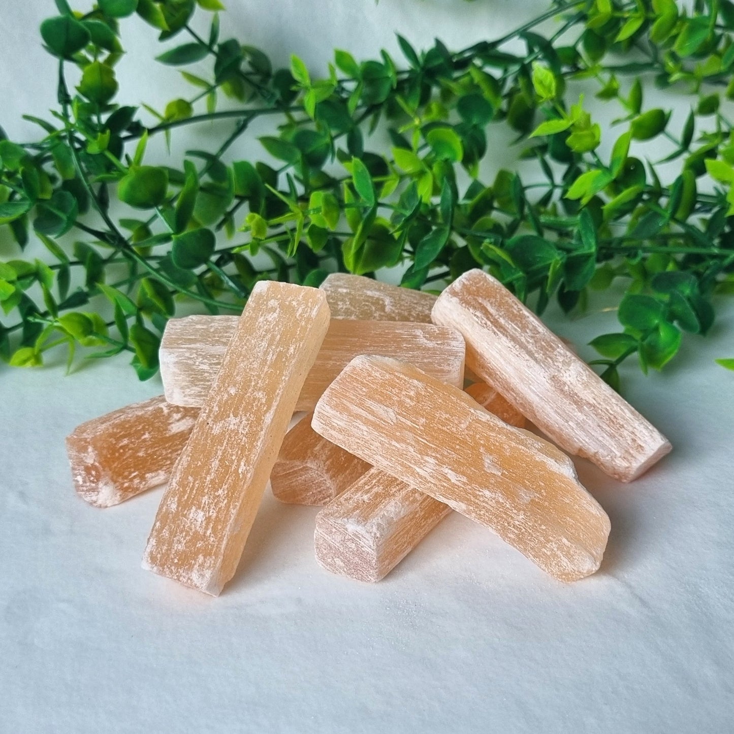 Peach Selenite Rods - small - (ID: crn177)